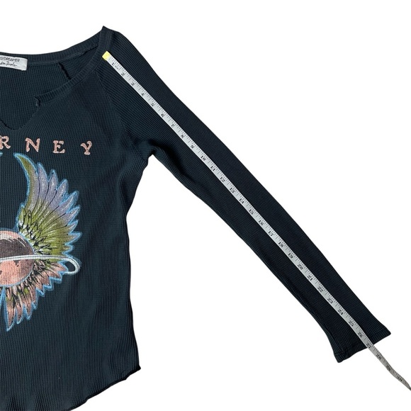 Free People for Daydreamer Journey Gray Waffle Long Sleeve Top Size XS - Picture 7 of 8